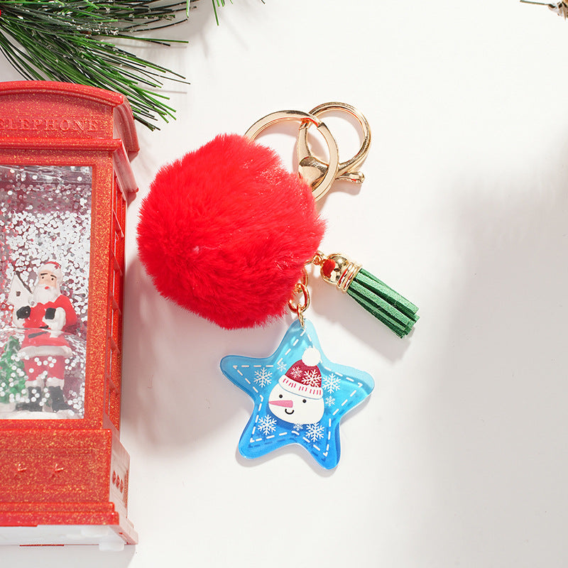 Wholesale Christmas Ball Series Acrylic Keychain